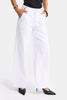 Kadın Beyaz 5s6-2 Wide Leg Kemer Detaylı Denim Jean