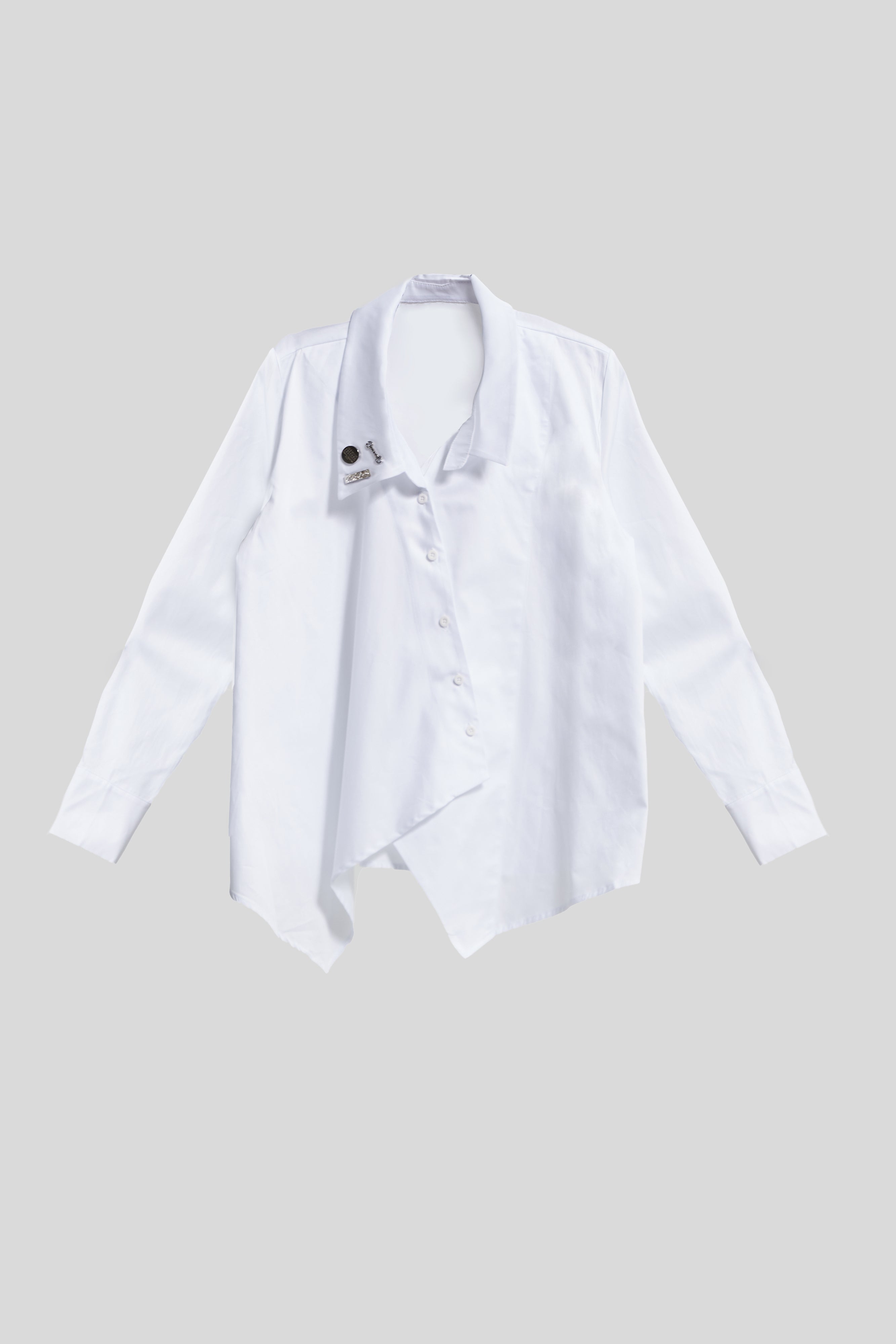 Kadın Ekru Renk Oversize Organik Dokuma Kumaş Özel Tasarım Gömlek