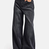 Women's Smoked 2s6-1 Mega Baggy Fit Belt Detail Mid Waist Denim Jeans