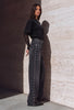 Kadın Füme T-2w6-13 Loose Fit Drop Detaylı Tasarım Denim Jean