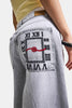 Kadın Gri 12s6-12 Süper Baggy Fit Yırtık ve Nakış Detaylı Özel Tasarım Denim Jean