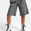 Women's Grey s6 Baggy Fit Maxi Length Bermuda Shorts