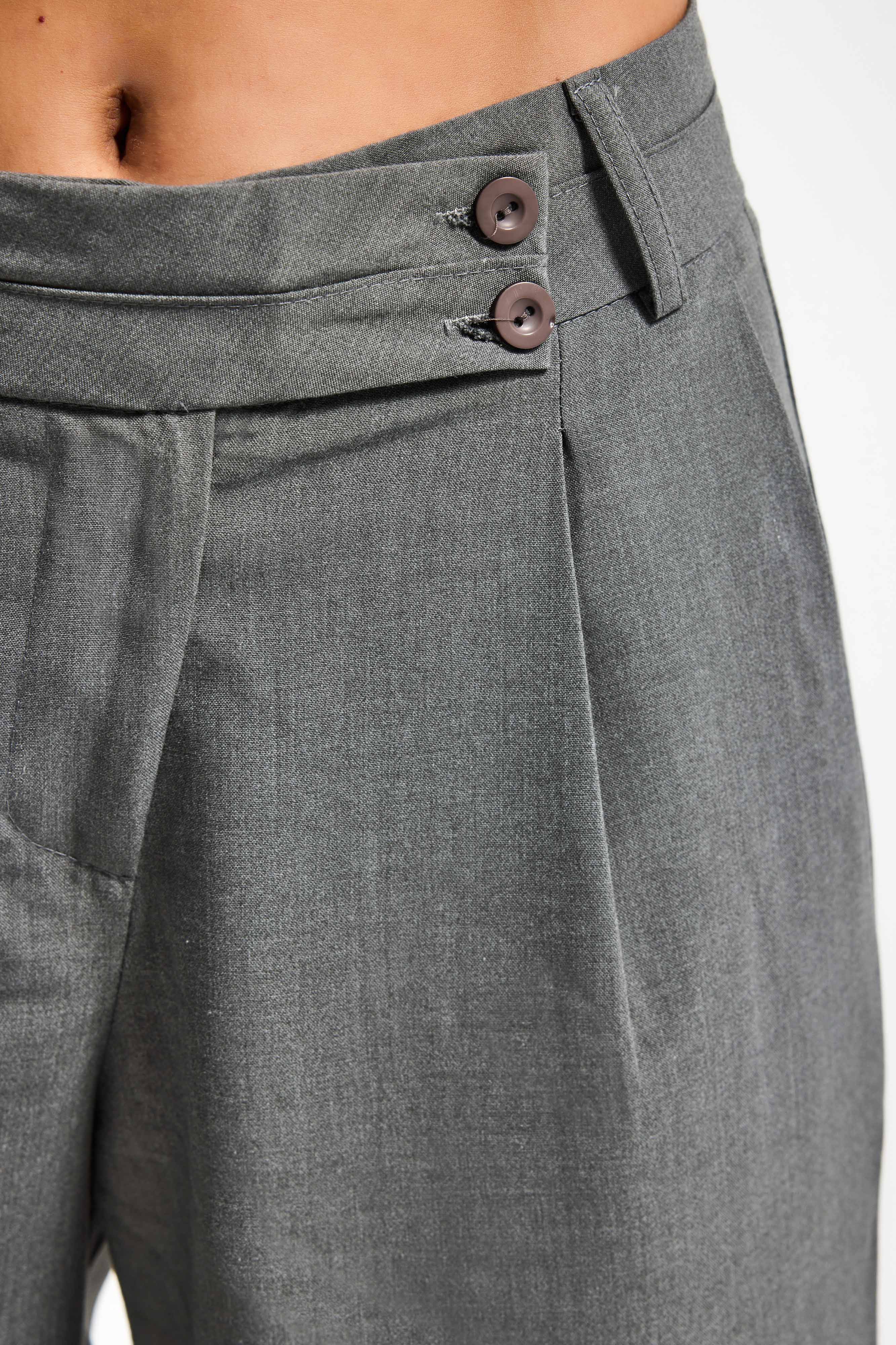 Women's Grey s6 Baggy Fit Maxi Length Bermuda Shorts