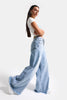 Kadın Ice 12s6-27 Palazzo Fit Bol Kesim %100 Koton Denim Jean