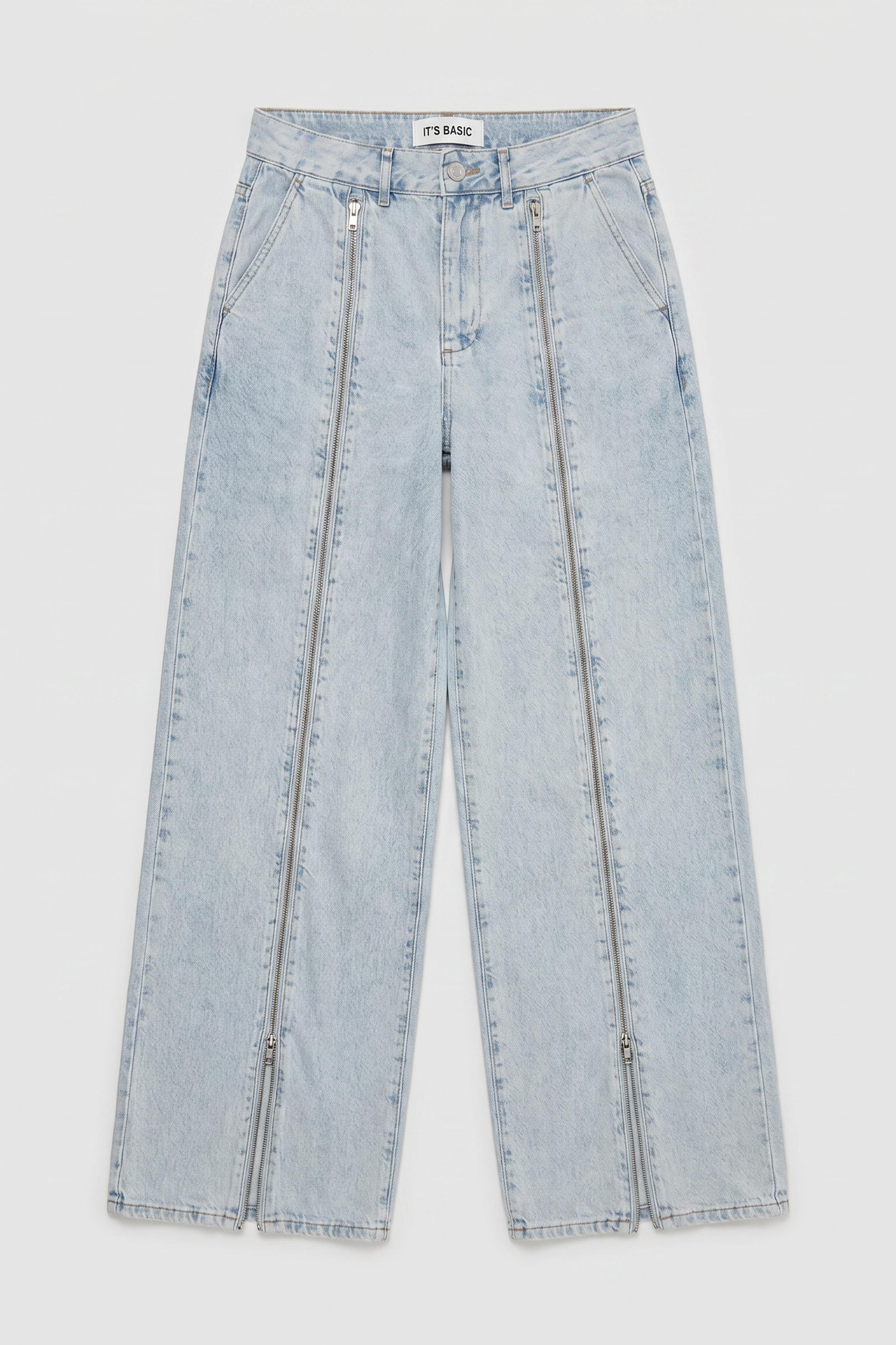 Kadın Ice 3s6-3 Palazzo Fit Özel Tasarım Denim Jean