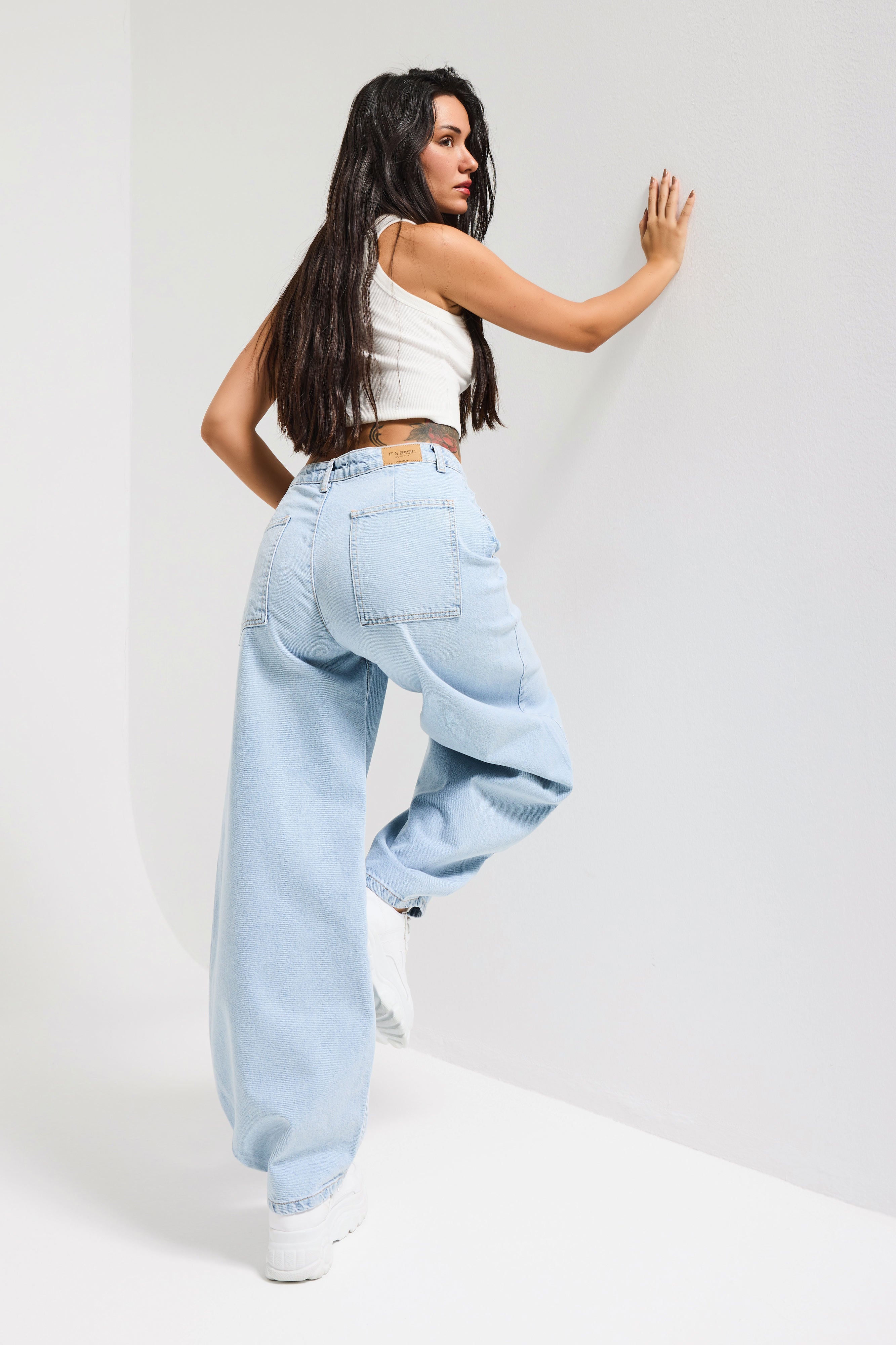 Kadın Ice 4s6-3 Mega Balon Fit %100 Koton Denim Jean