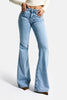 Kadın Ice 4s6-3 Mid Rise Flare Fit Esnek Kumaş Denim Jean