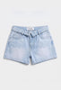 Kadın Ice 4s6-3 Mini Boy Kemer Detaylı Denim Şort
