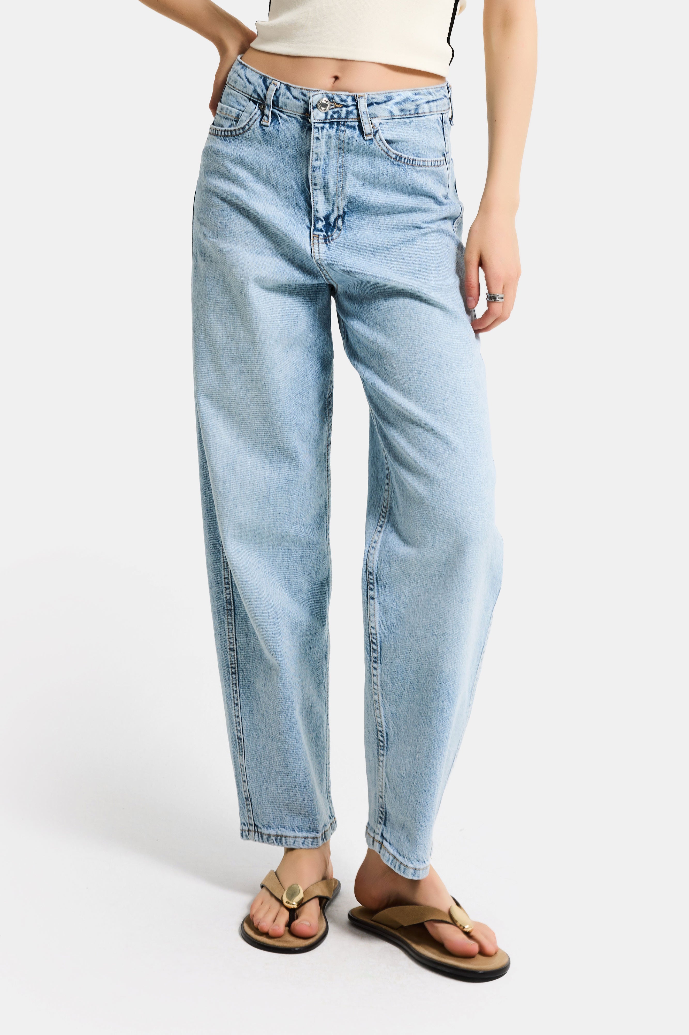 Kadın Ice 4s6-3 Relax Fit Esnek Kumaş Denim Jean