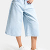 Kadın Ice 4s6-3 Süper Baggy Fit Maxi Boy Bermuda Denim Şort