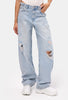 Kadın Ice Lotus 12s6-3 Süper Baggy Fit Denim Jean