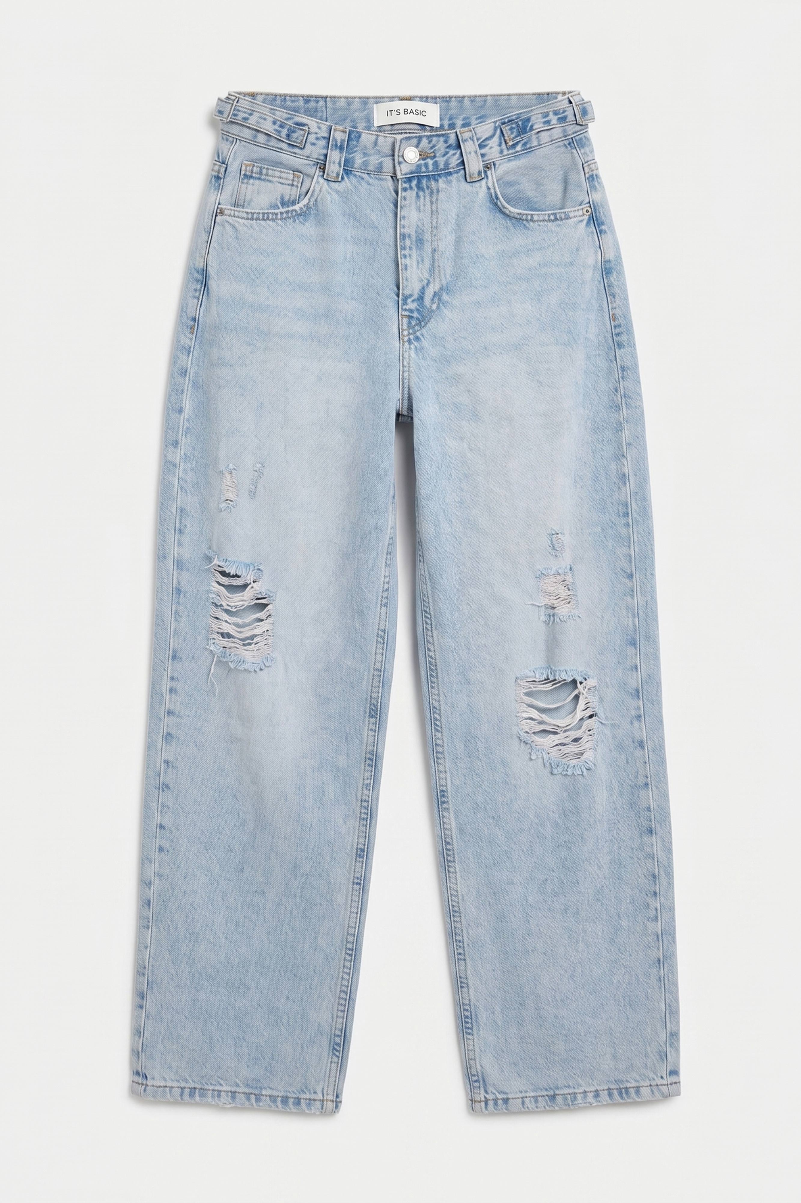 Kadın Ice Lotus 12s6-3 Süper Baggy Fit Denim Jean