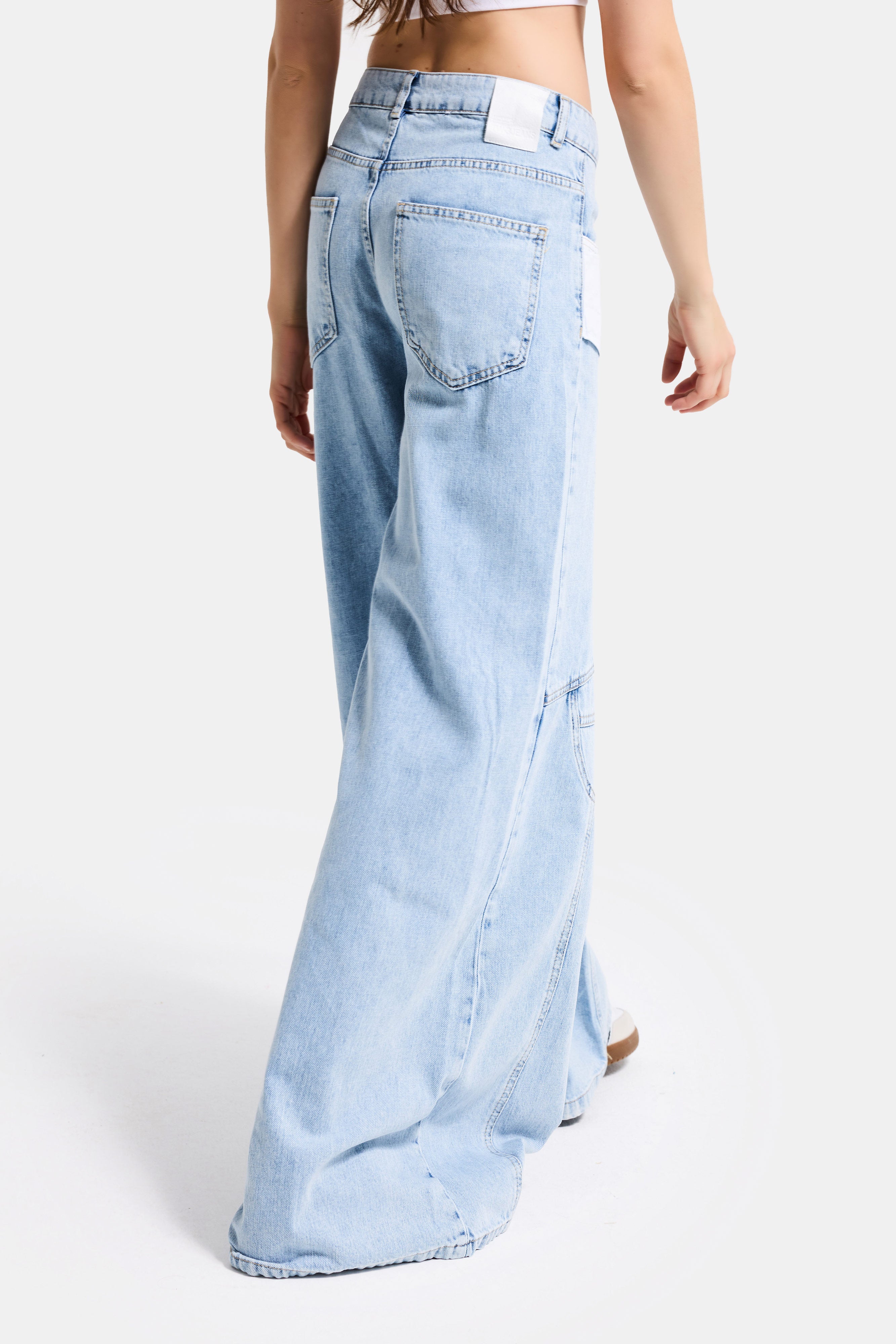 Kadın Ice Palazzo Fit Özel Tasarım Denim Jean