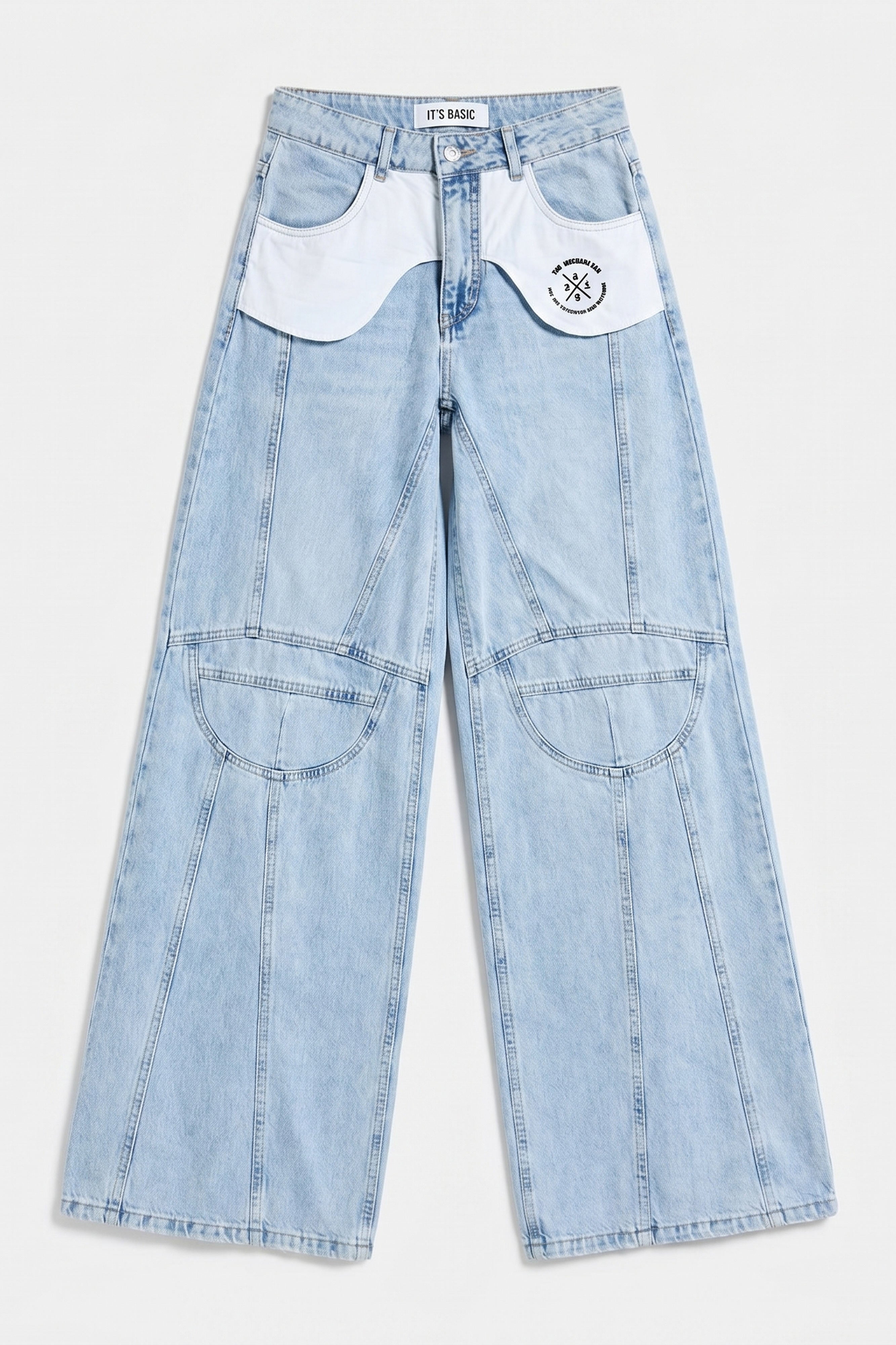 Kadın Ice Palazzo Fit Özel Tasarım Denim Jean