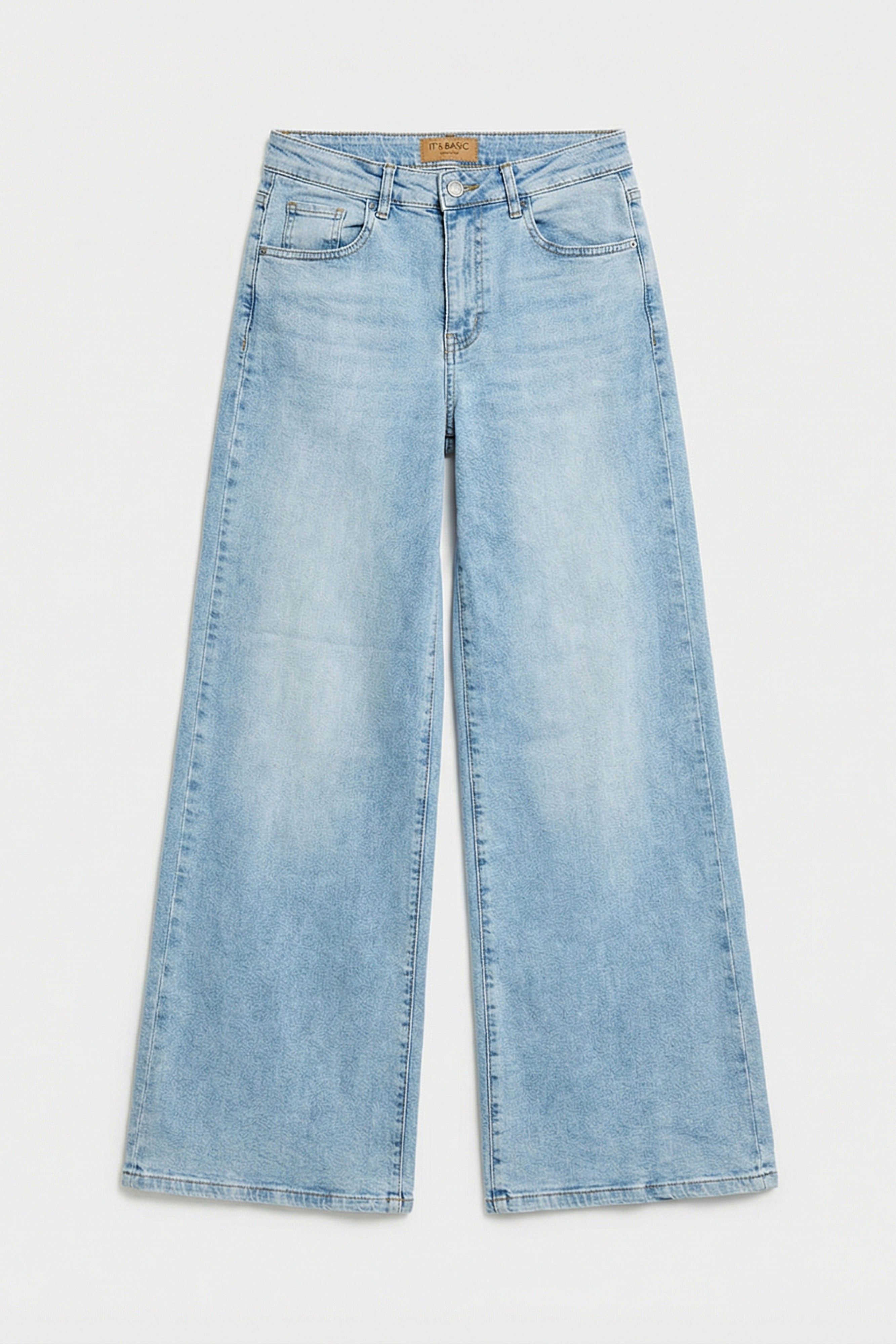 Kadın Ice Renk 4s6-32 Palazzo Fit Esnek Kumaş İç Boy 80cm Denim Jean