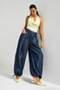 Women's Indigo 7s6-50 Super Balloon Fit Loose Leg Detail Design Denim Jeans