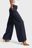 Women's Indigo 7w5-50 Palazzo Fit 100% Cotton Drapey Fabric Denim Jeans