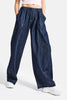 Kadın İndigo Selvedge 7s6-50 Baggy Cocoon Denim Jean