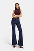Women's Indigo Selvedge 7s6-50 SLN05 Flare Fit Flexible Fabric Denim Jeans
