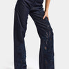 Women's Indigo Selvedge T-7s6-50 Loose Fit Embroidered Lace Pattern Custom Design Denim Jean