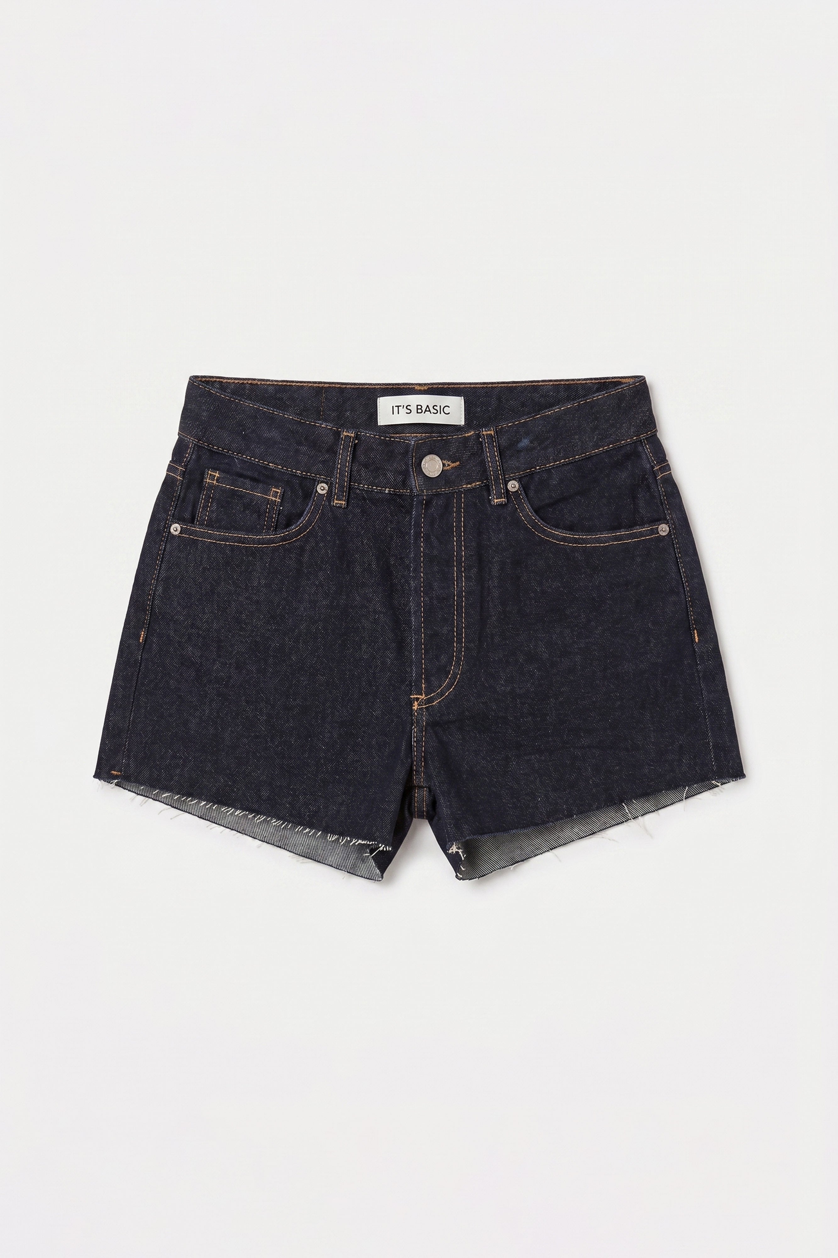 Kadın İndigo Selvedge 7s6-50 Mini Denim Sort