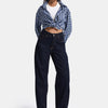 Kadın İndigo Selvedge 7w6-50 Mid Rise Trapered TT49 Denim Jean