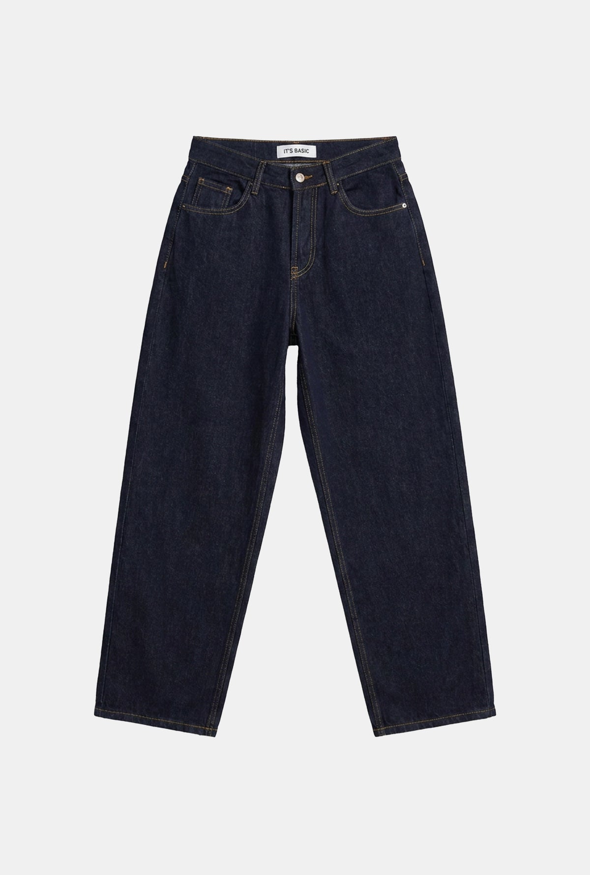 Kadın İndigo Selvedge 7w6-50 Mid Rise Trapered TT49 Denim Jean