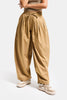Women's Coffee s6-76 Super Balloon Fit Loose Special Fabric Trousers
