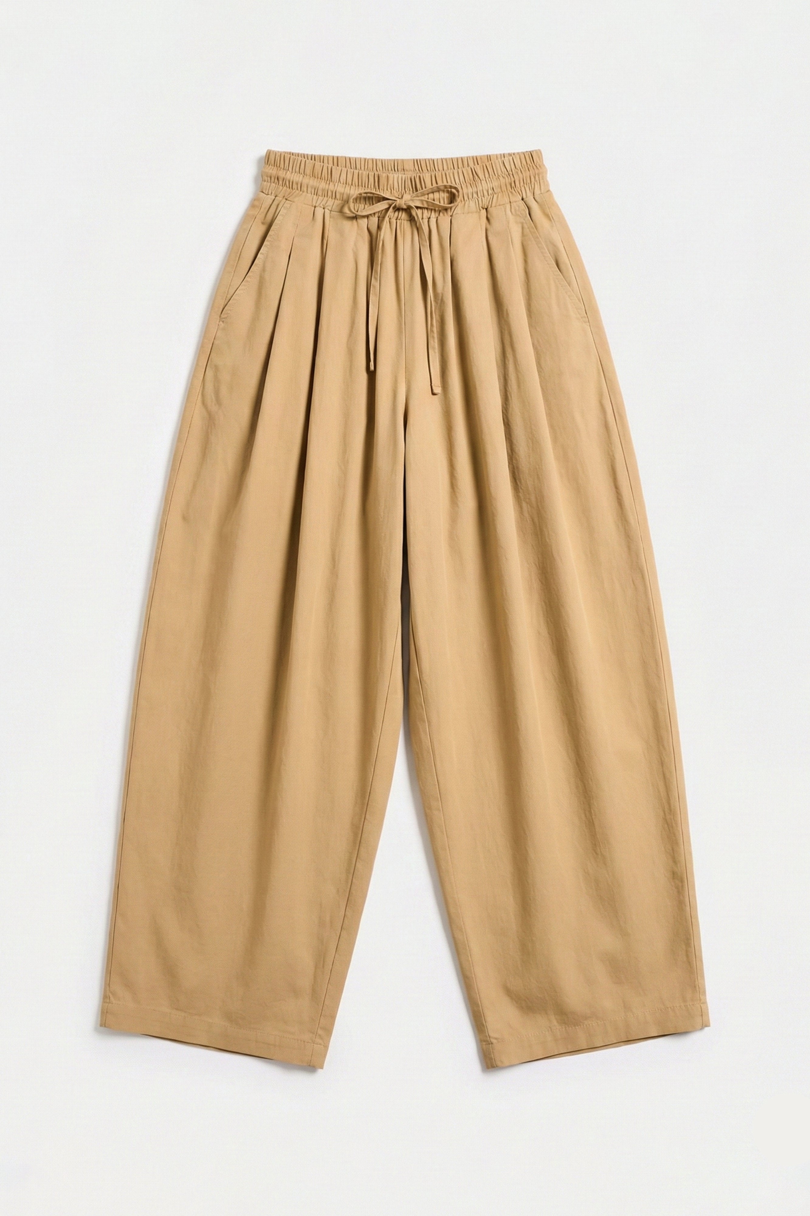 Kadın Kahve s6-76 Süper Balon Fit Bol Kesim Özel Kumaş Pantolon