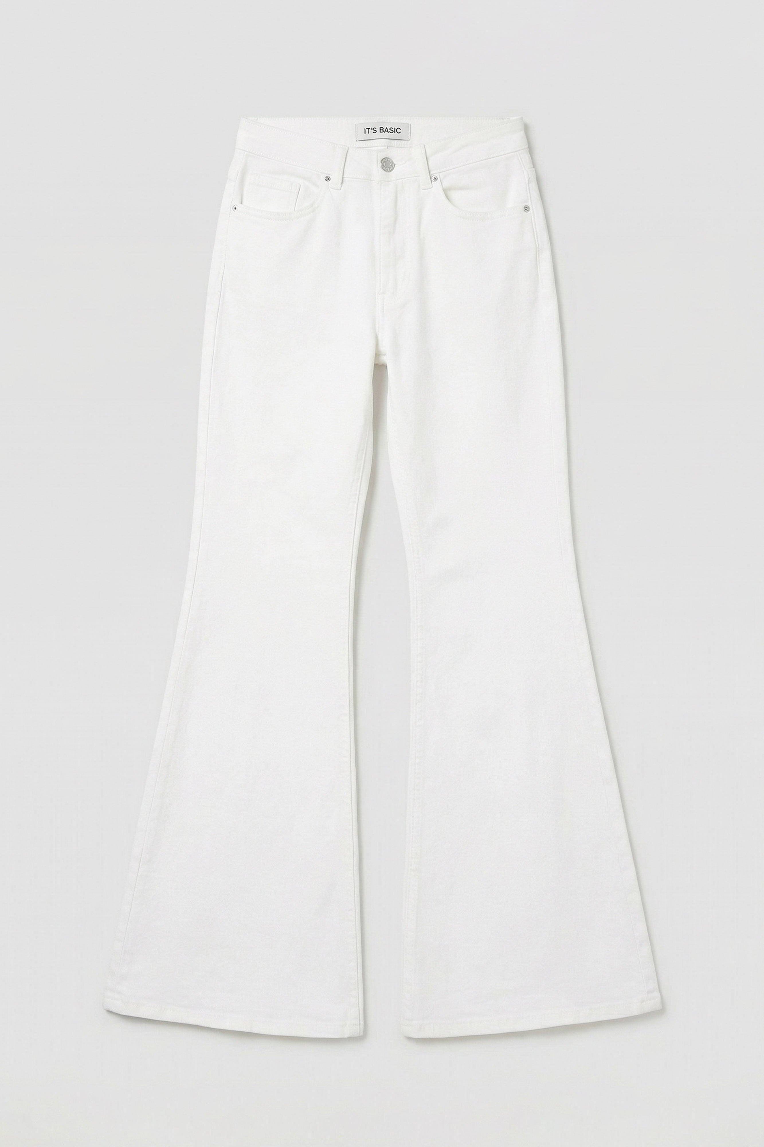 Kadın Kırık Beyaz 7s6-101 MRY Flare Fit Komfort Kumaş Denim Jean