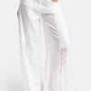 Women's Off-White 7s6-101 Palazzo Lace Detail Custom Design Trousers
