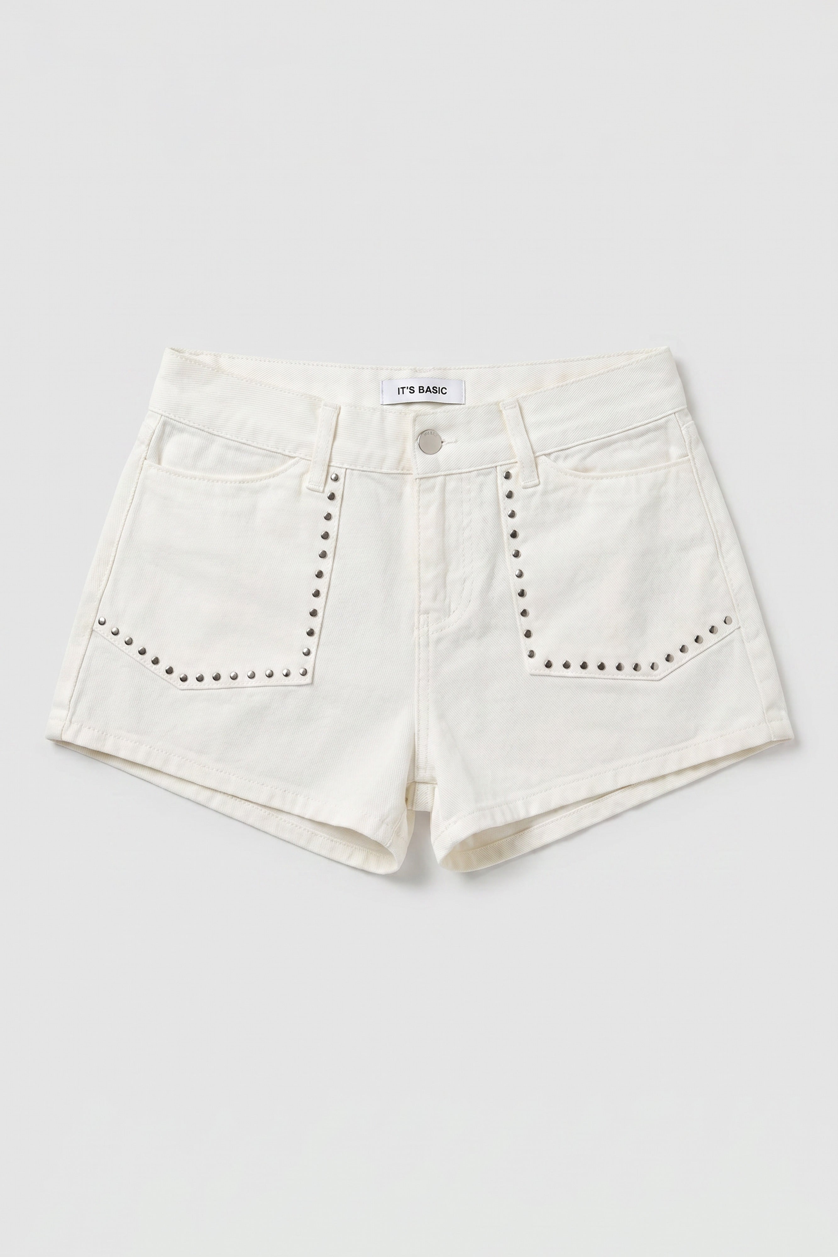 Kadın Kırık Beyaz T-7s6-101 Mini Drop Detaylı Tasarım Denim Jean