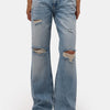 Women's Denim Color 12s6-32 Bootcut Fit Ripped Detail Denim Jeans