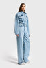 Women's Jeans Color 3s6-3 Straight Fit 100% Cotton Denim Jumpsuit