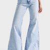 Women's Denim Color 4s5-3 MRY Flare Fit Wide Leg 100% Cotton Inseam 83cm Denim Jeans