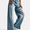 Women's Denim Color 4s6-32 Super Baggy Fit Leg Detail Custom Design Denim Jean