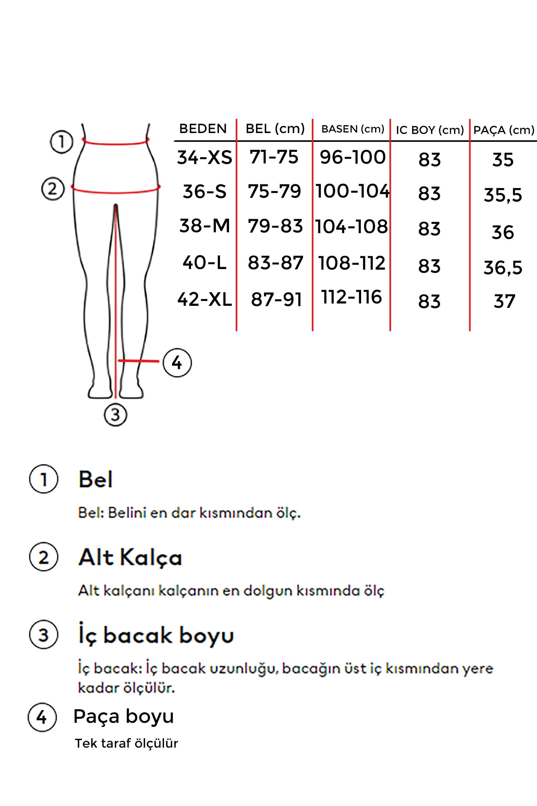 Kadın Kot Rengi Etnik Desenli Palazzo Fit Tasarım Denim