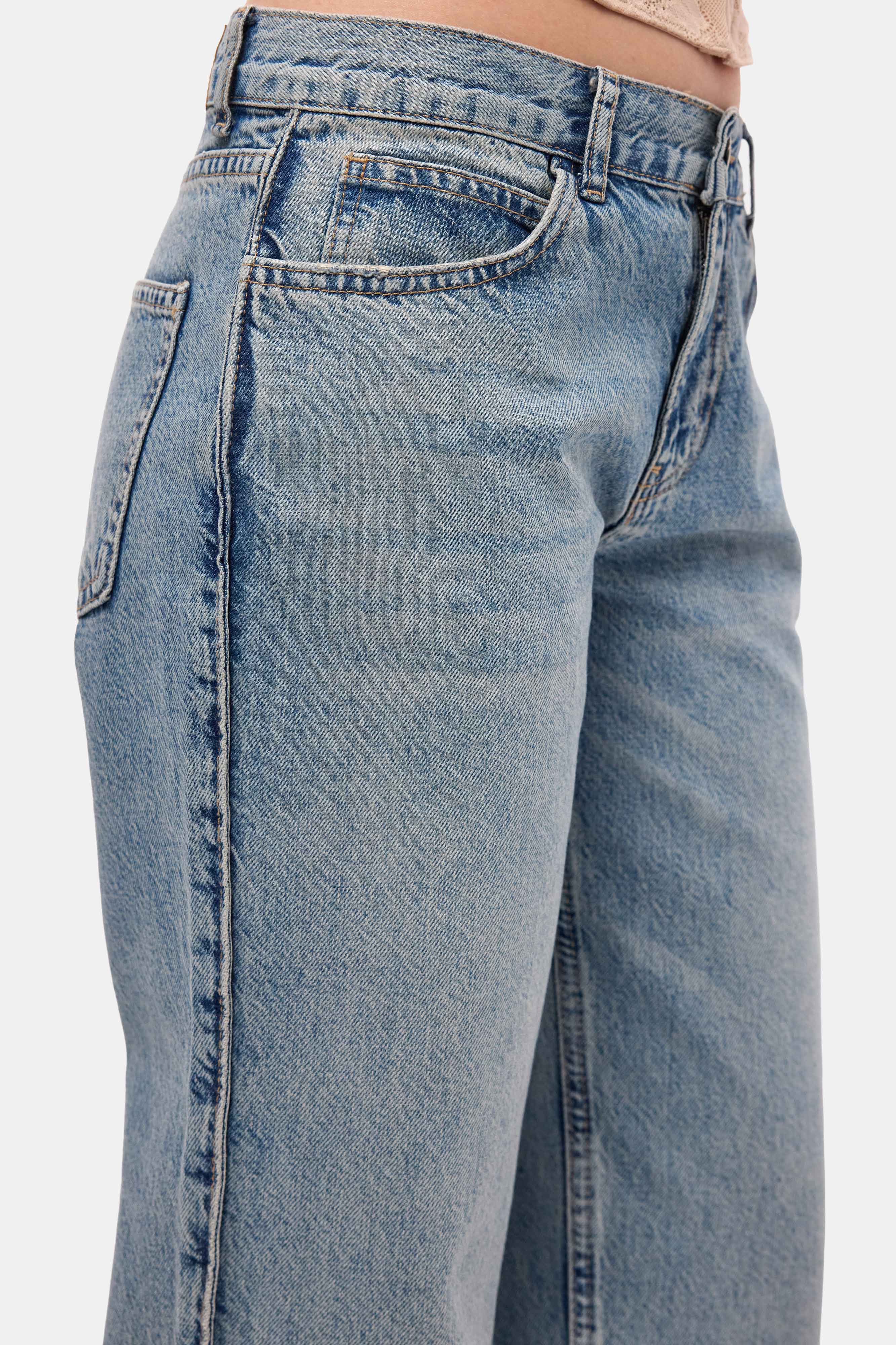 Kadın Kot Renk 4s6-32 Bootcut Fit Orta Bel Denim Jean