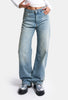 Women's Jeans Color 4s6-32 Straight Fit High Waist Denim Jean