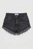 Kadın Koyu Füme 2s6-1 Mini Boy Denim Şort