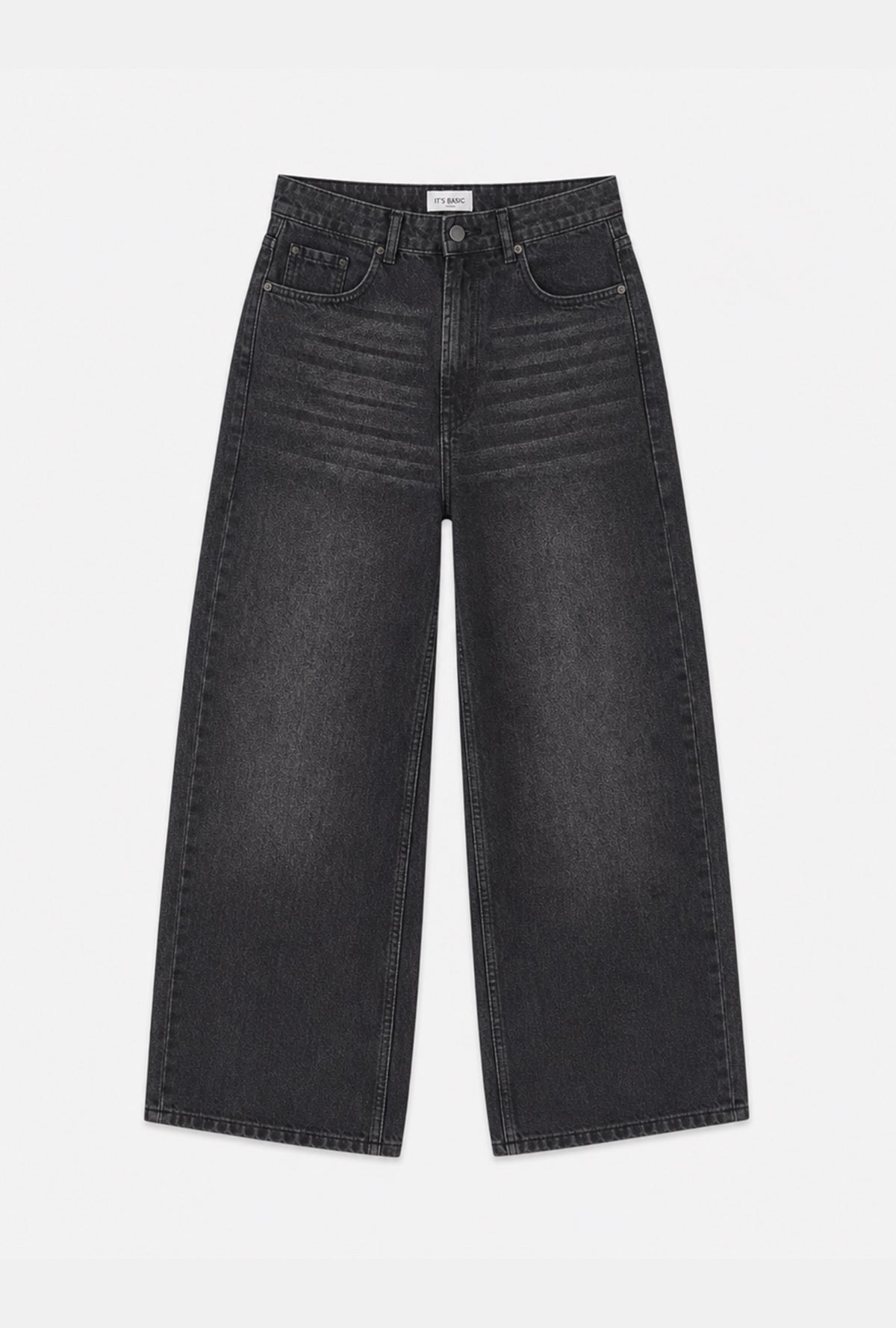 Kadın Koyu Füme 2w6-1 Mega Barrel Fit Nakış Özel Tasarım Denim Jean