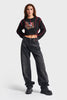 Женские джинсы темно-дымчатого цвета Lotus 18w41 Super Baggy Fit
