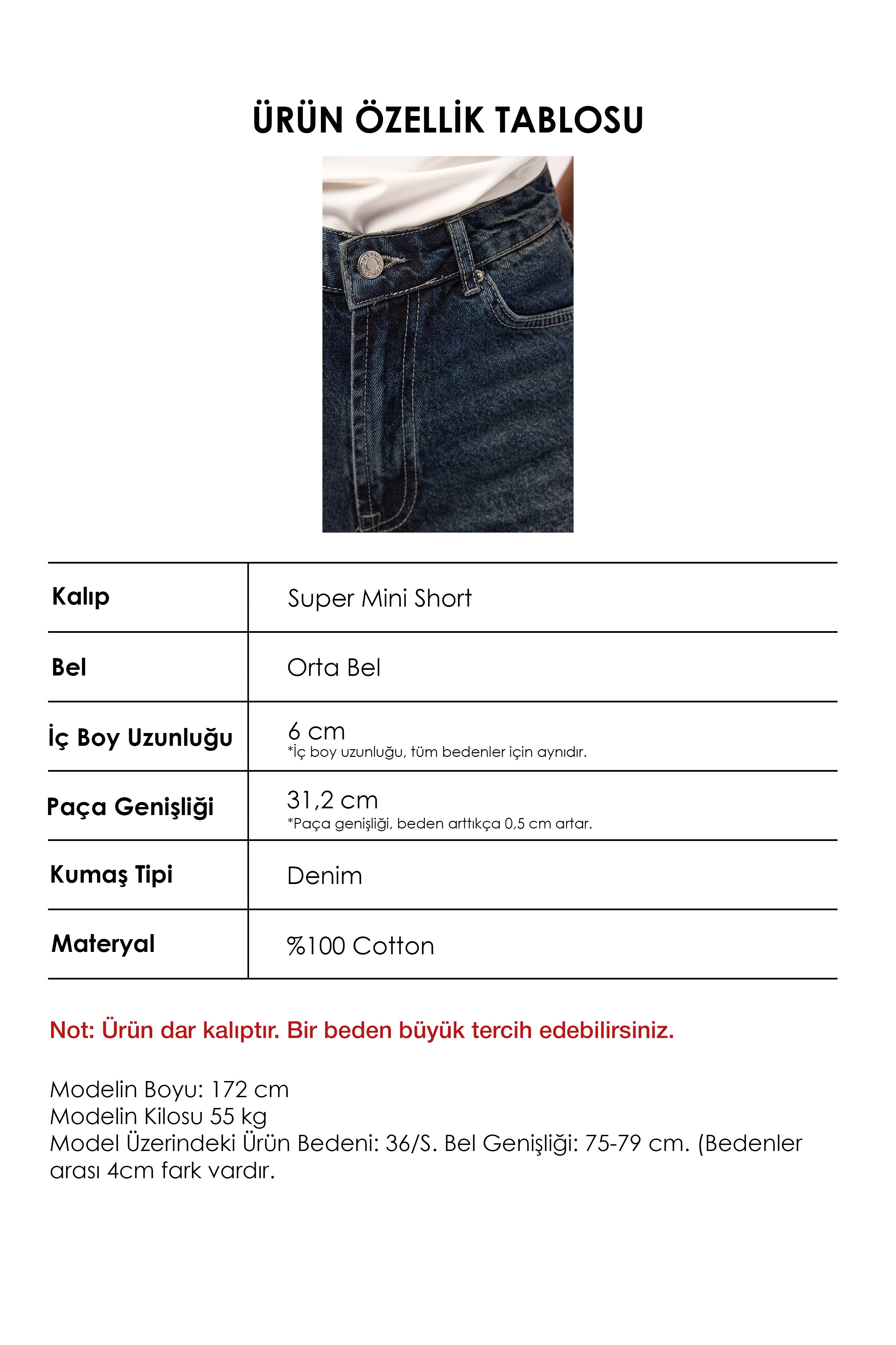 Kadın Koyu Kot 2s6 Mini Boy Paça Püsküllü Denim Şort
