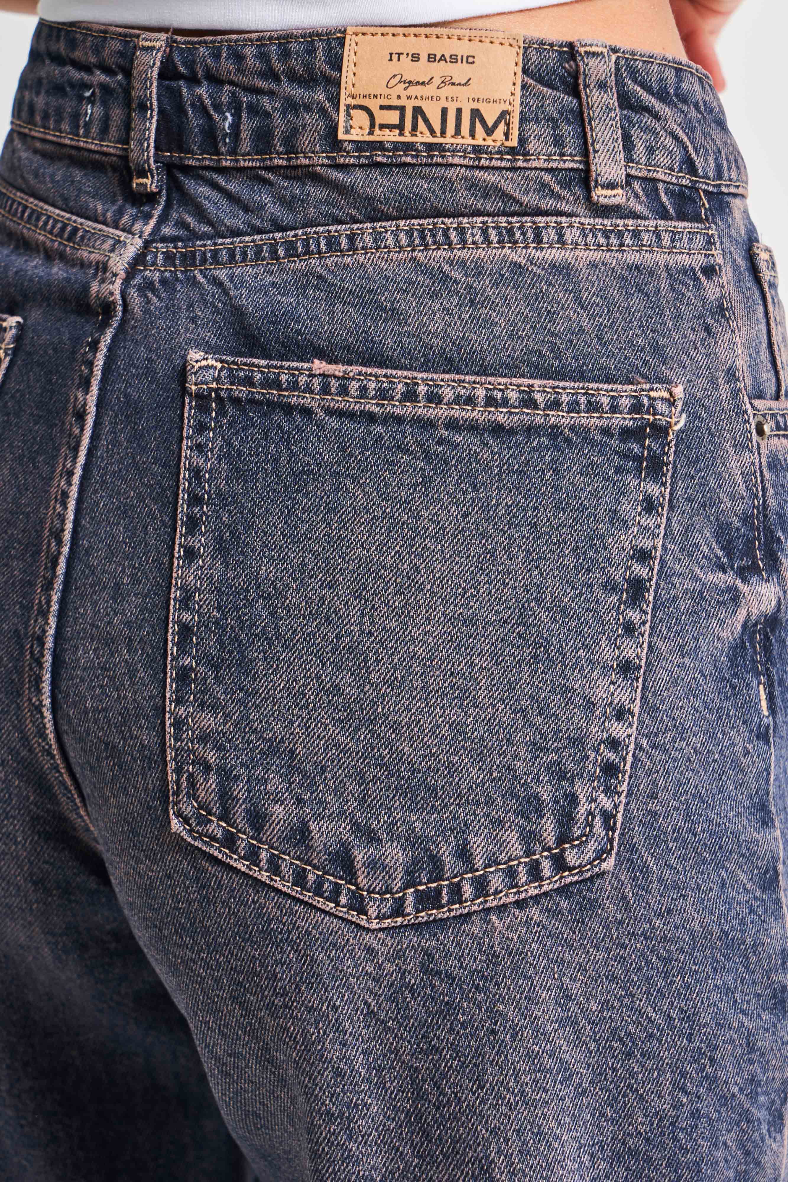 Women's Dark Jeans Color 2W4-8 Straight Fit 100% Cotton Denim