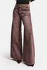 Kadın Koyu Kot Rengi Hera 4s6-157 Palazzo Fit Orta Bel Denim Jean