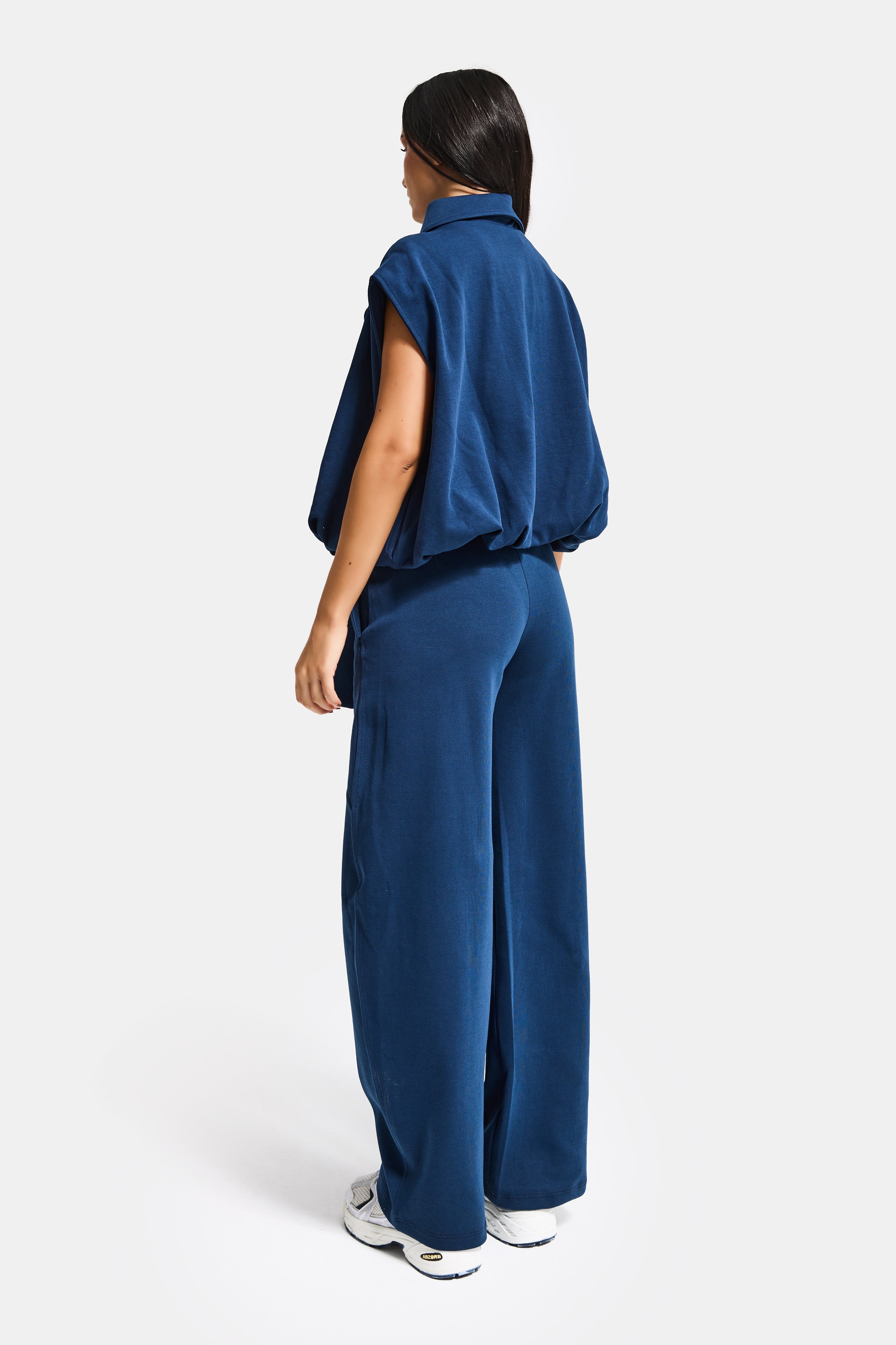 Kadın Lacivert s6-56 Alt Üst 2'li Kombin Tasarım Takım