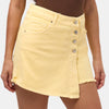 Women's Light Yellow 6s6-108 Denim Skort