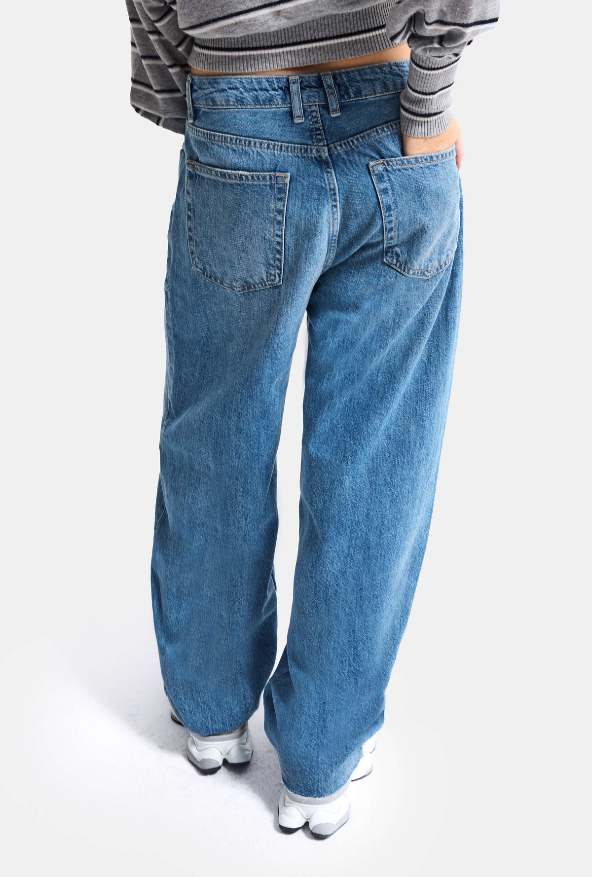 Kadın Mavi 2w6-4 Barrel Fit %100 Koton Denim Jean