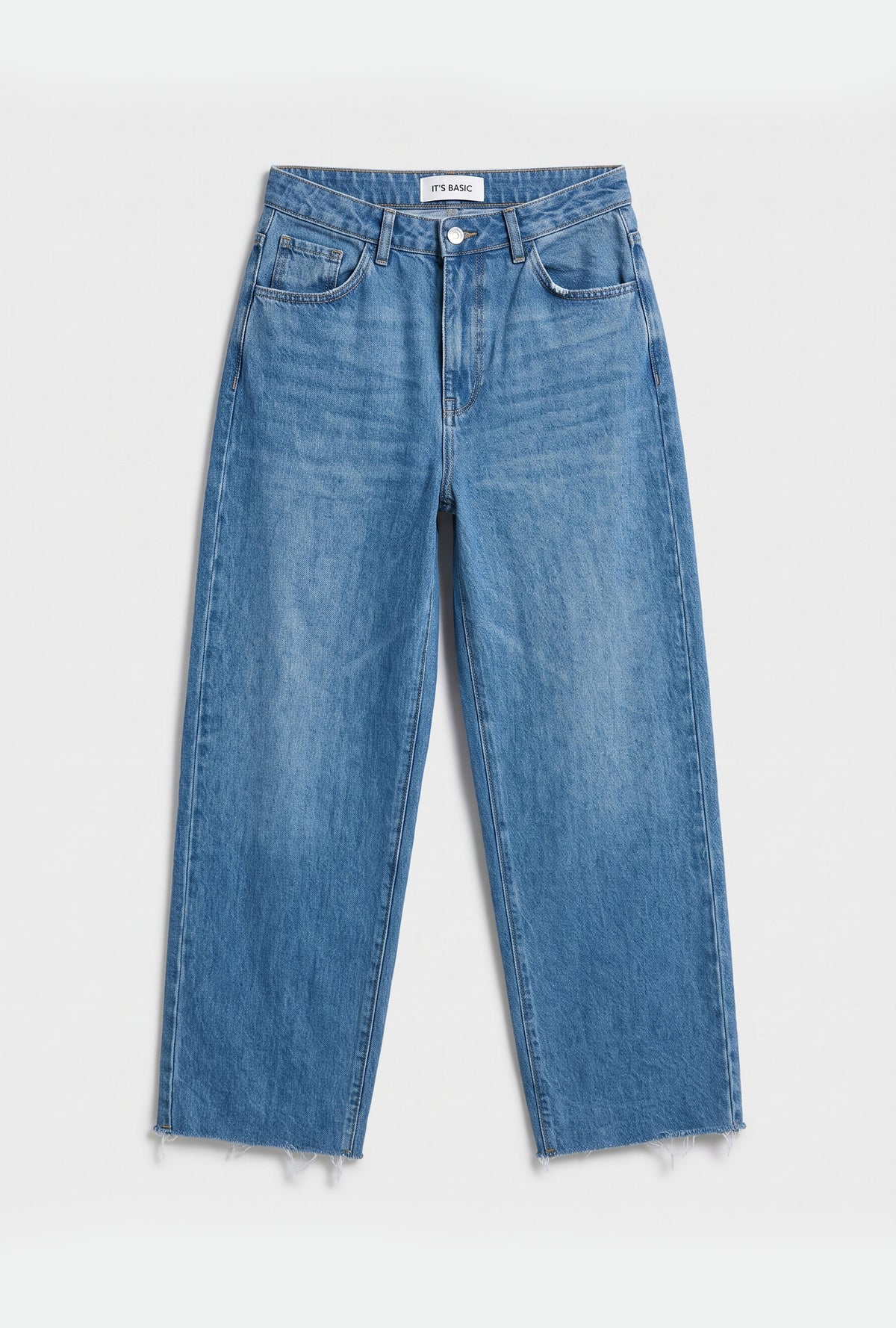 Kadın Mavi 2w6-4 Barrel Fit %100 Koton Denim Jean