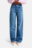 Kadın Mavi Lora 2s6-4 Loose Fit Orta Bel %100 Koton Denim Jean